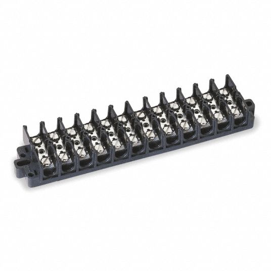 GRAINGER APPROVED Terminal Strip 6 AWG For Max Wire Size, 60 A Current