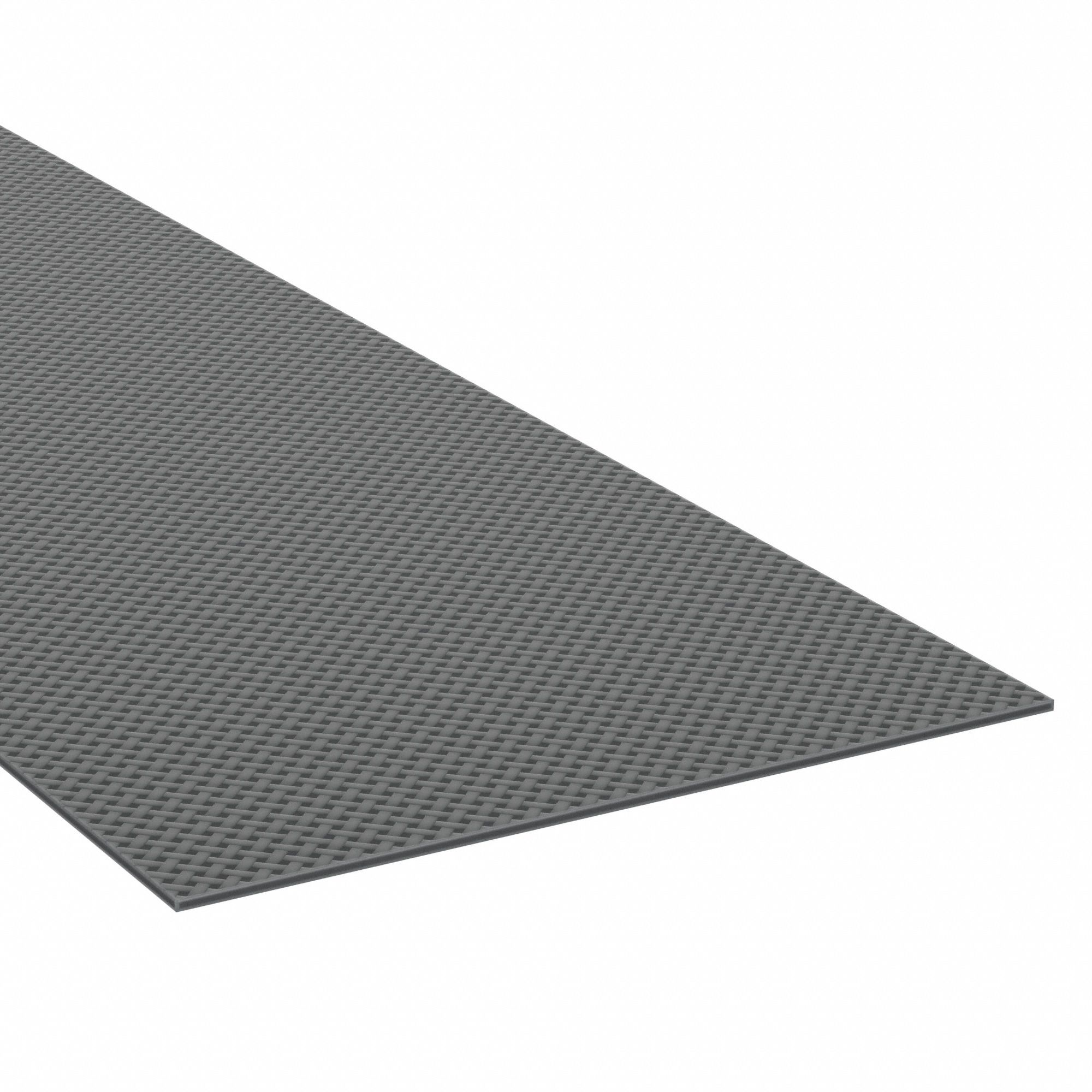 Rubber Sheet: SBR, Fabric-Reinforced, 1/16 in Thick, 12 in x 12 in, Black, 75 Shore A Durometer