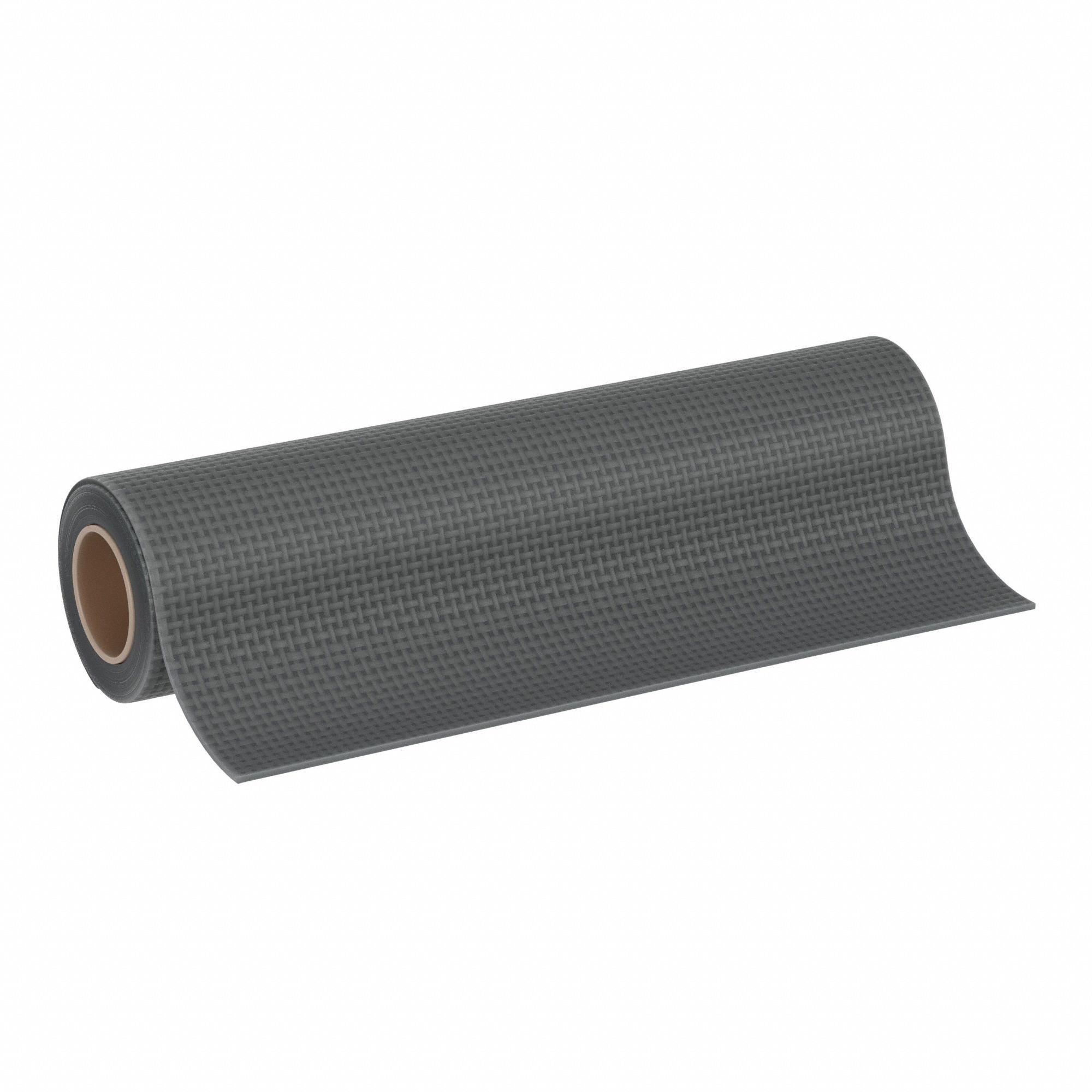 Rubber Roll: SBR, Fabric-Reinforced, 1/4 in Thick, 36 in x 10 ft, Black, 75 Shore A Durometer