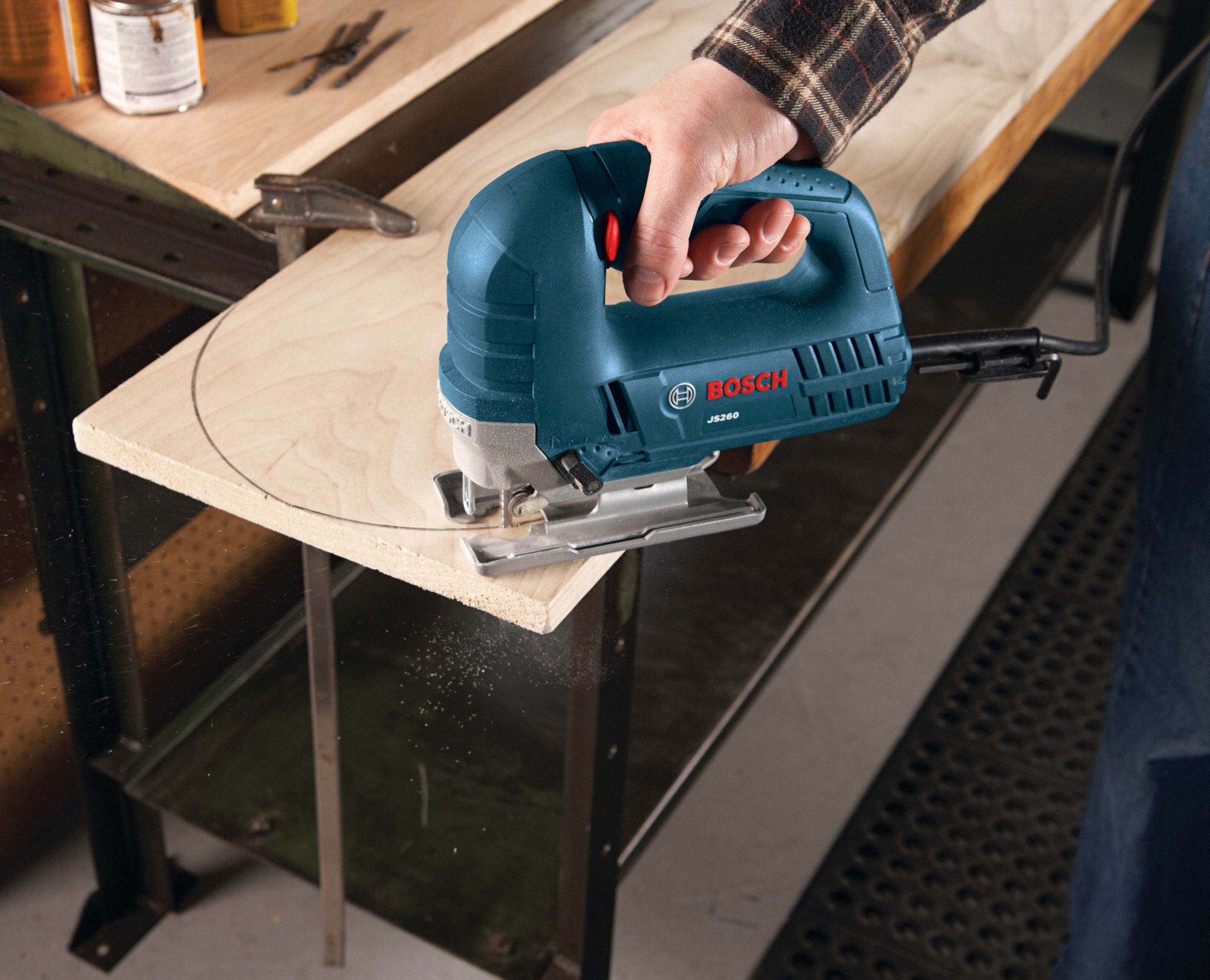 BOSCH Jig Saw, TShank, Orbital, Top Handle Handle Type 6YHT1JS260 Grainger