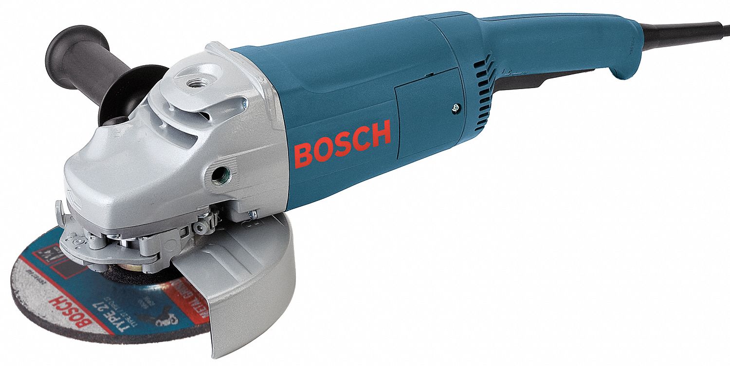 BOSCH ANGLE GRINDER CORDED 120V 15A 3 HP 7 IN DIA TRIGGER