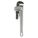 PIPE WRENCH, ALUMINUM, 2 IN JAW CAPACITY, SERRATED, 12 IN OVERALL L, I-BEAM