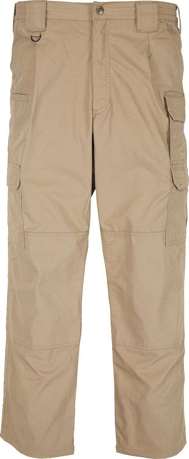 Tactical Pants: Size 2XL, Coyote, Fits 42 in Waist, 32 in Inseam, Gen