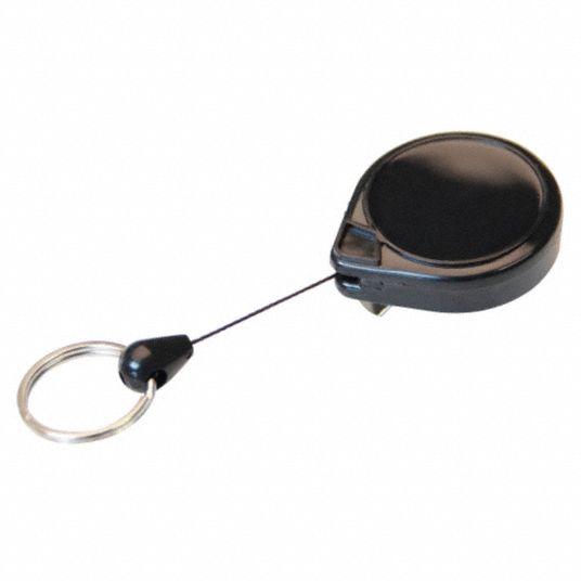 Key-Bak 0050-005 Black MiniBak Split Ring Standard Clip