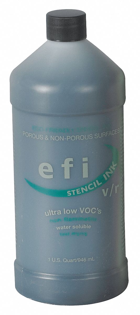 6YLT8 - Eco Friendly Stencil Ink Quart Black - Only Shipped in Quantities of 12