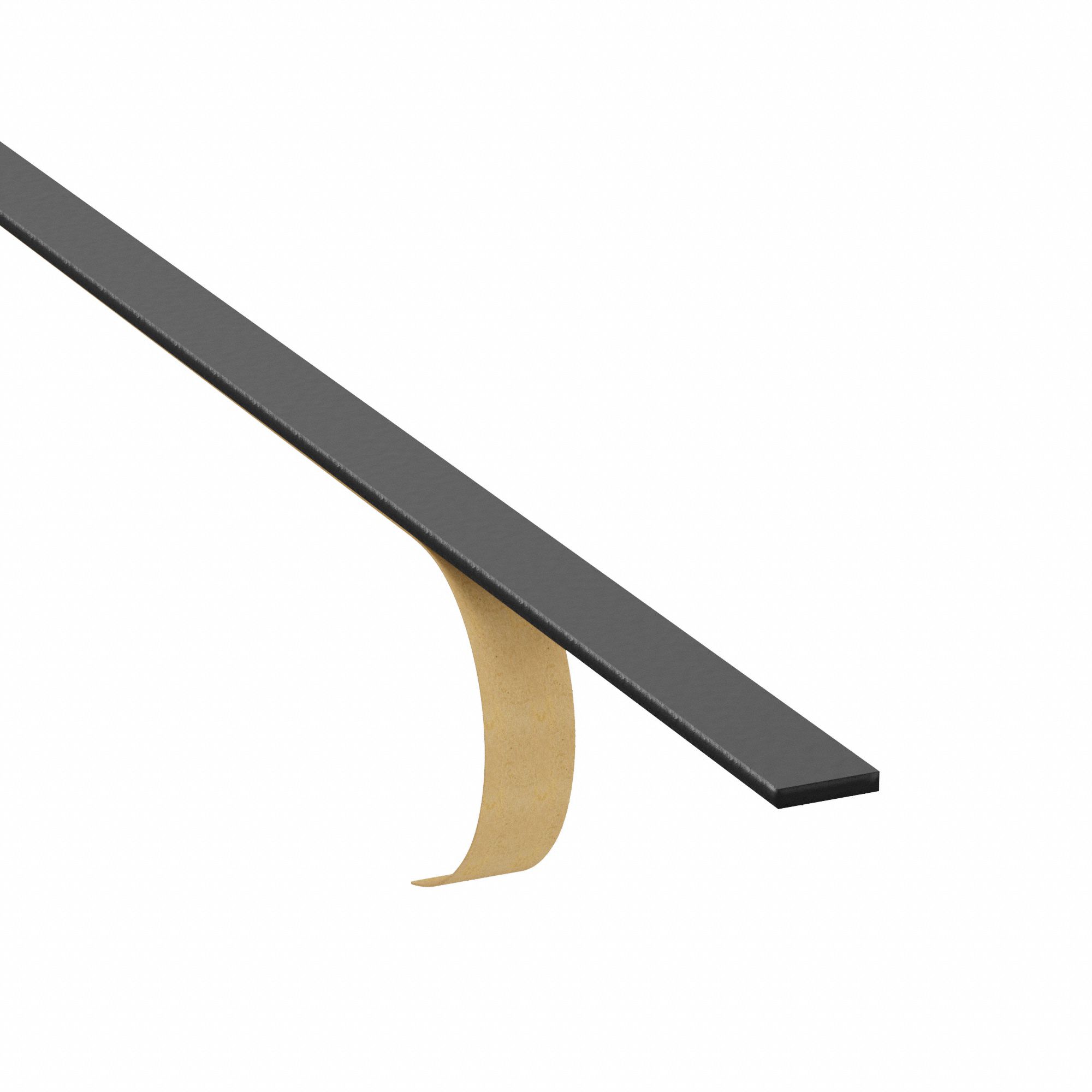 EPDM NEOPRENE SBR STRIP, FLAME-RESISTANT, ¾ IN X 50 FT, 1/8 IN THICK, BLACK, CLOSED CELL, SMOOTH