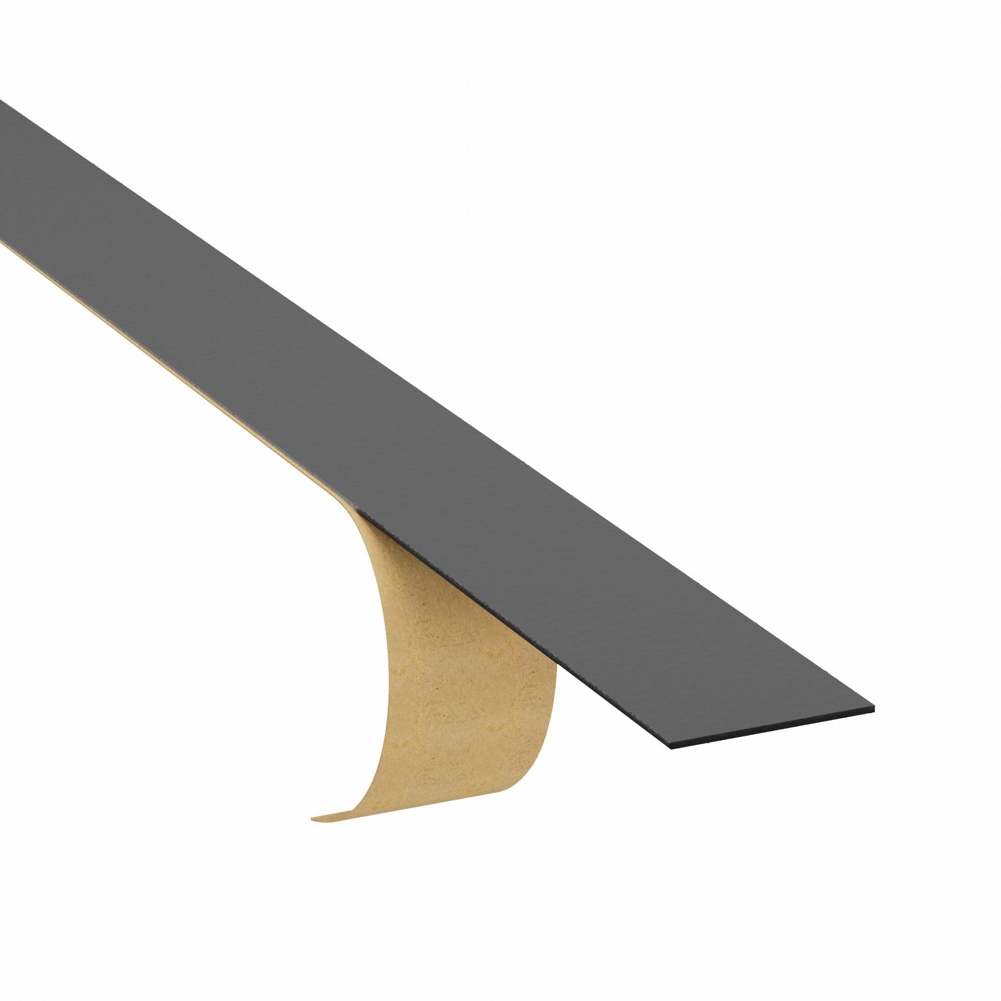 EPDM NEOPRENE SBR STRIP, FLAME-RESISTANT, 1½ IN X 50 FT, ¼ IN THICK, BLACK, CLOSED CELL, SMOOTH