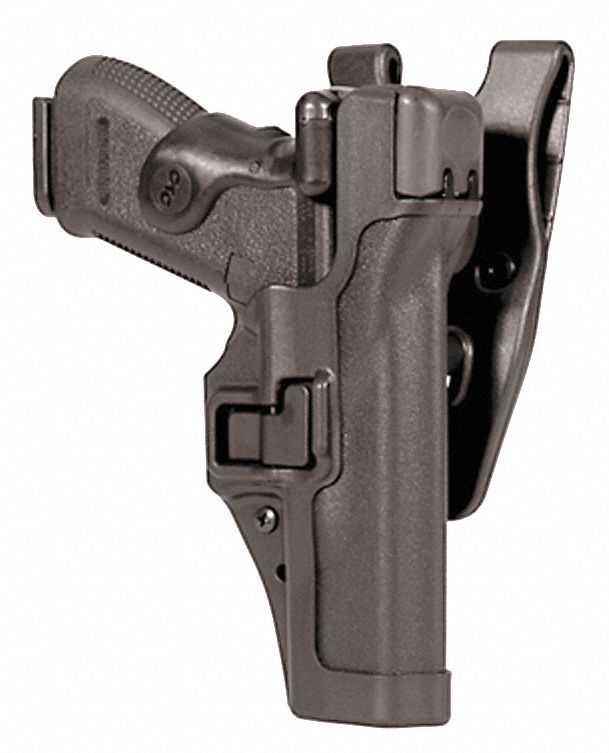 Blackhawk! T-Series Level 3 Duty Holster, Glock 17,19,22,23,34,35, Left  Hand, Black (44N500BKL)