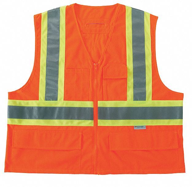 GILET CL2 BICOLORE X DOS P/M ORG