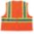 HIGH-VISIBILITY VEST,ORANGE,SZ 2X/3XL