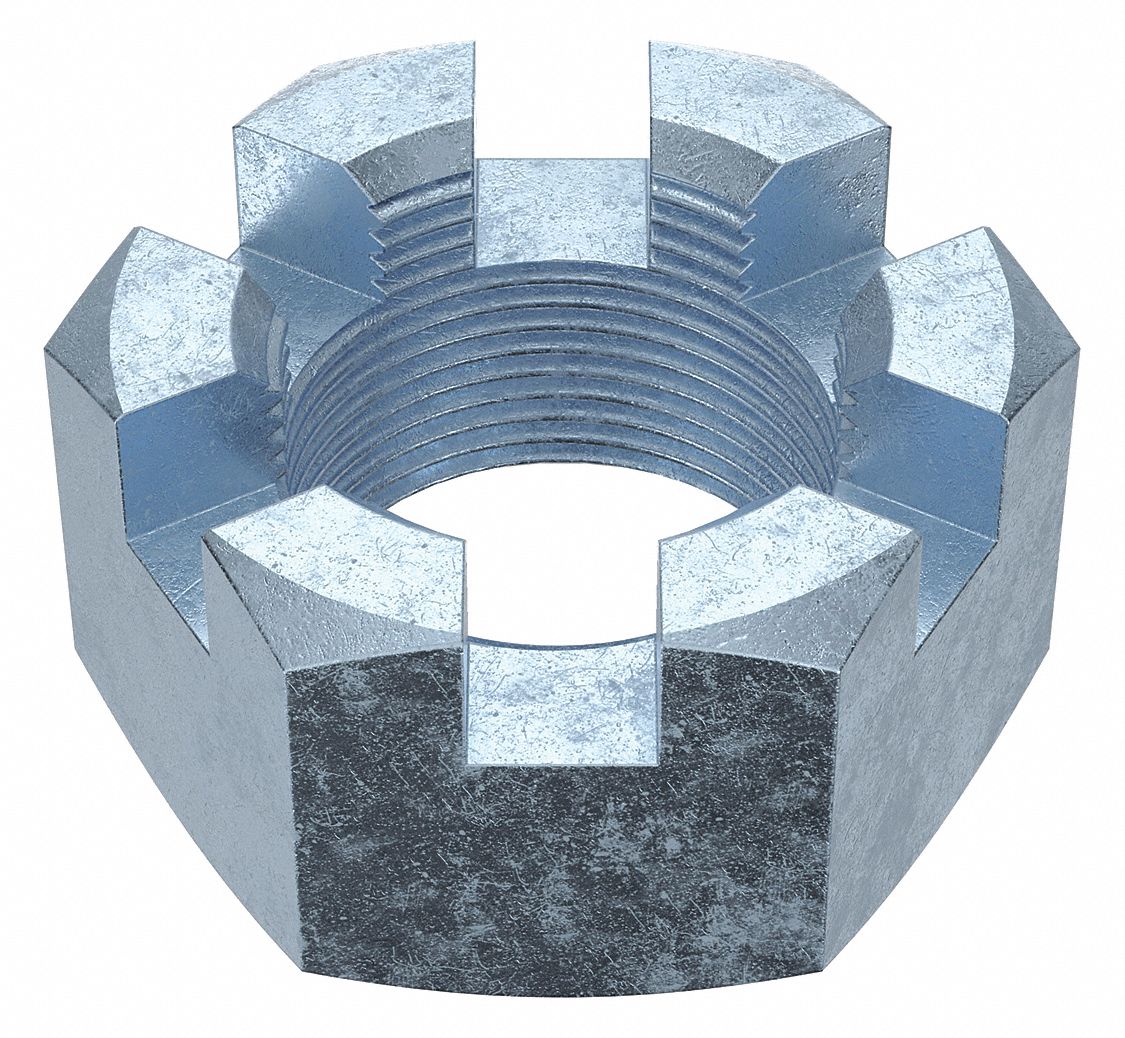 Slotted Castle, 1 1/2"12 Thread Size, Castle Nut 6YRJ5351480G