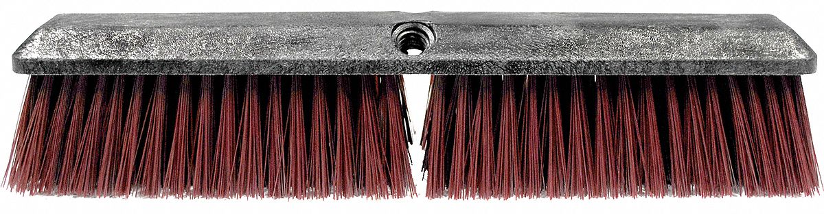 PUSH BROOM,HEAD,24",MAROON