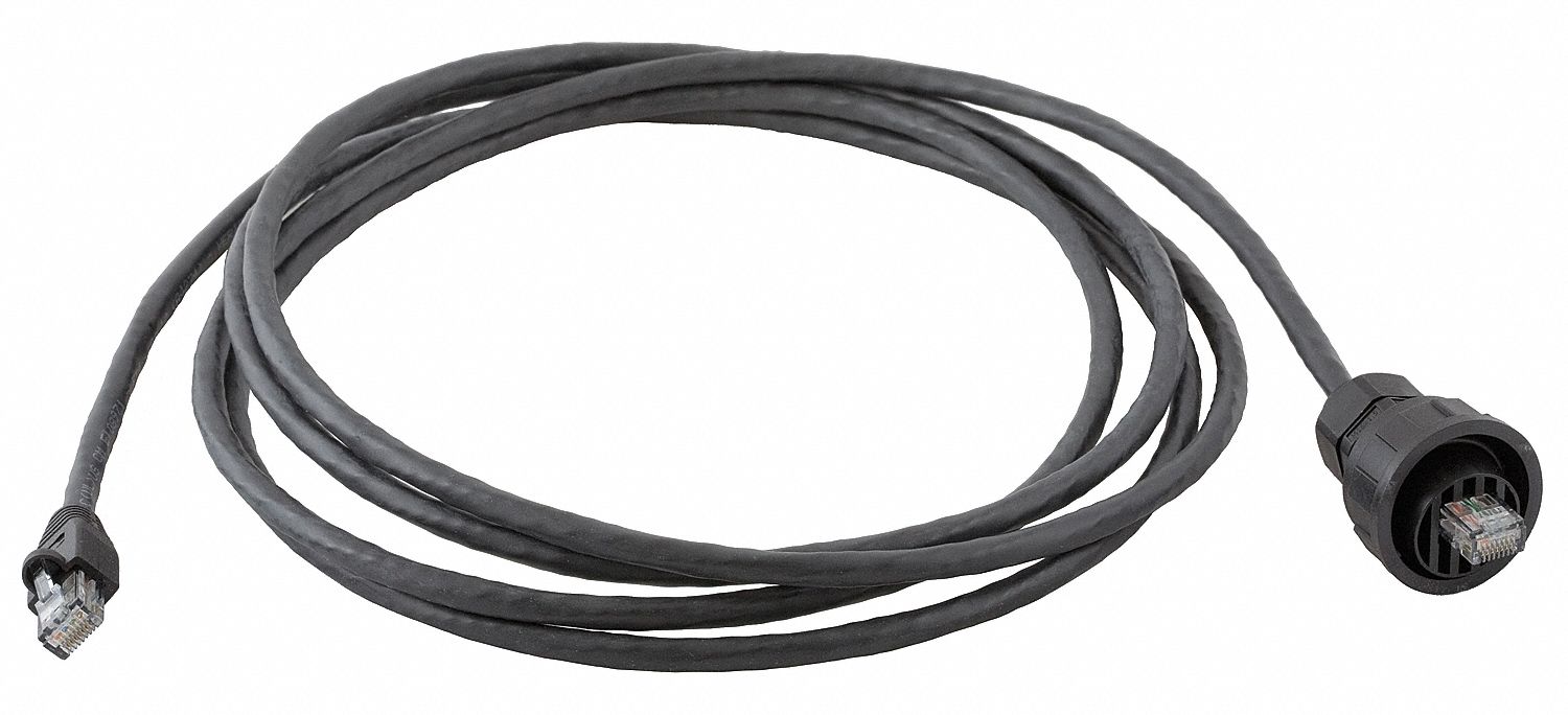 Patch Cord, Cat 6, High Impact, Black, 10ft.
