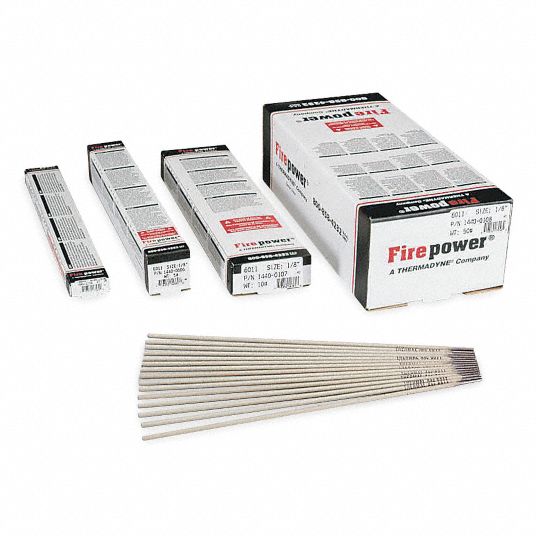 FIREPOWER Arc Welding Electrode, 1/8 In, E6011 AC/DC 6YU521440G0107