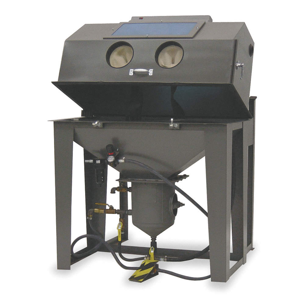 Econoline Pressure Feed Abrasive Blast Cabinet Work Dimensions