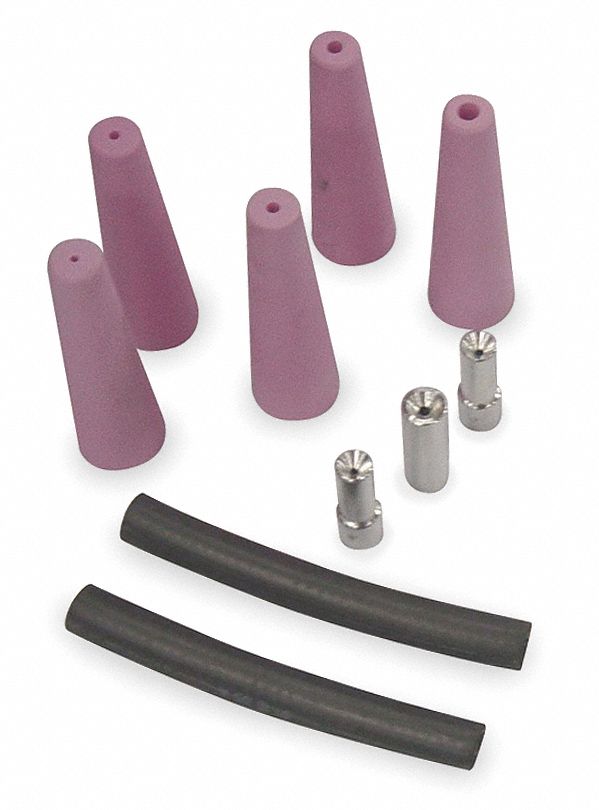 Abrasive Blast Restrictor Kit: Pressure Feed, Ceramic, 1/4 in_1/8 in_3/16 in, 80 cfm