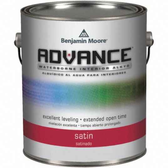 BENJAMIN MOORE Satin Interior Paint, Water, Fairmont Green, 1 gal ...