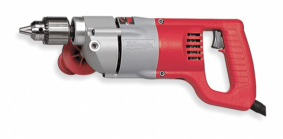 MILWAUKEE Electric Drill, 1/2 In, 0 to 600 rpm, 7.0A 2Z72610011