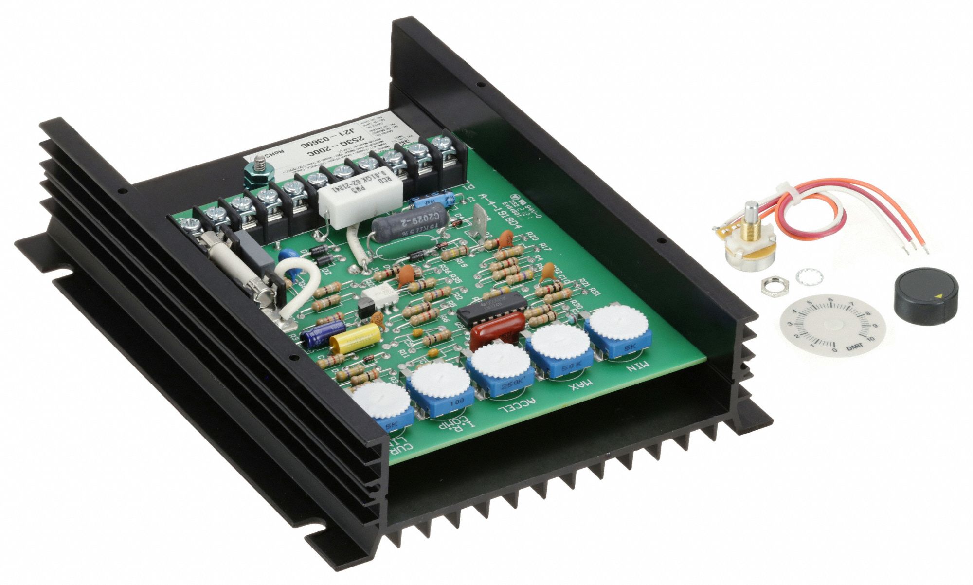 DART CONTROLS DC Speed Control SCR, Open, 10 A Max Current, 90/180V DC