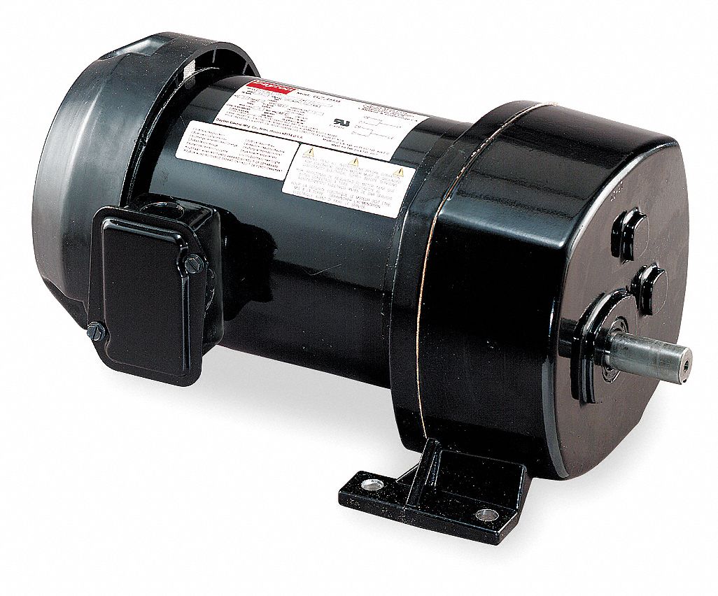 DAYTON AC Gearmotor: Parallel, Single Output Shaft, Split-Phase, TEFC, 276  RPM, 70 in-lb Max Torque