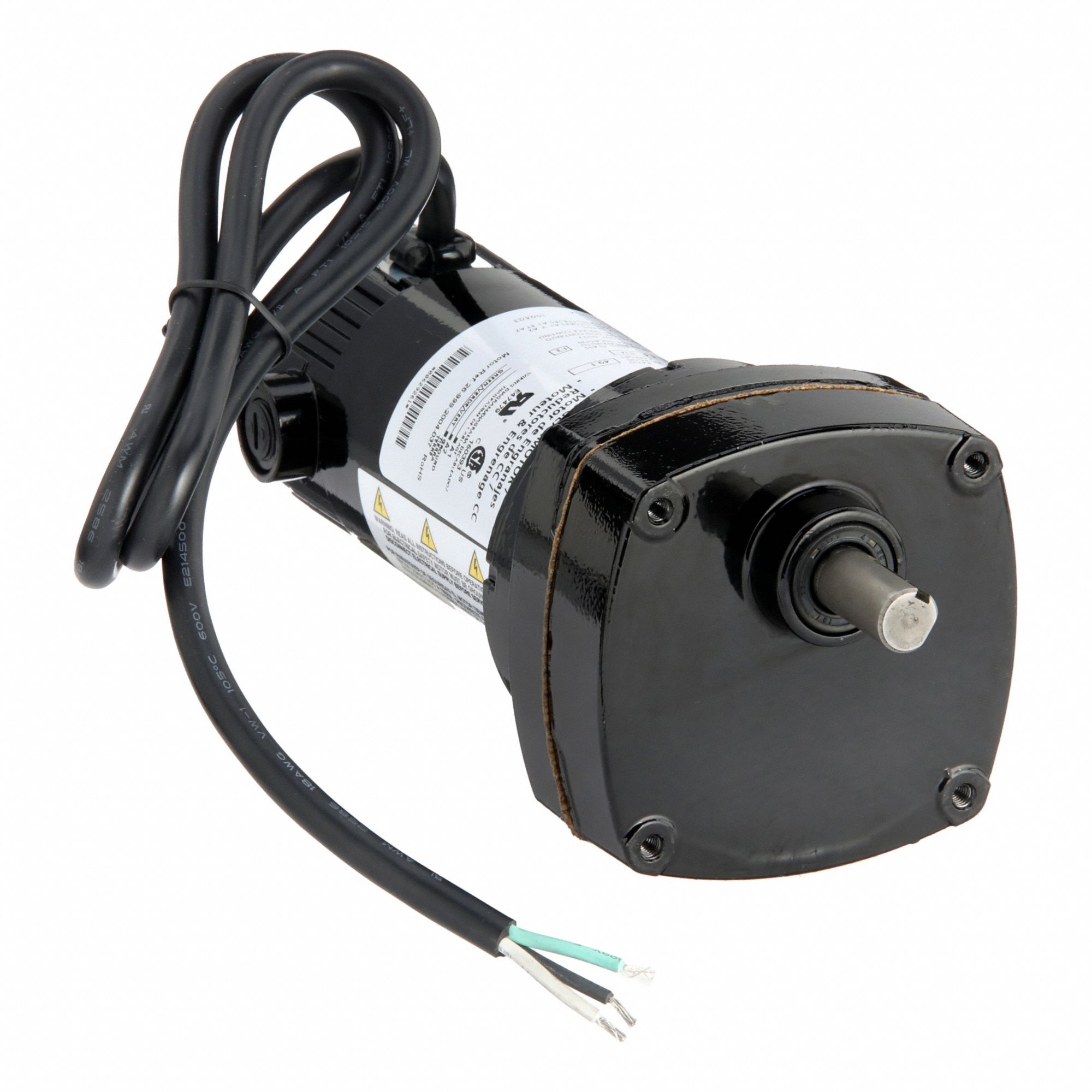 DC GEARMOTOR, PARALLEL, 90V DC, TENV, 37 RPM, 74 IN-LB MAXIMUM TORQUE, 1/40 HP INPUT HORSEPOWER