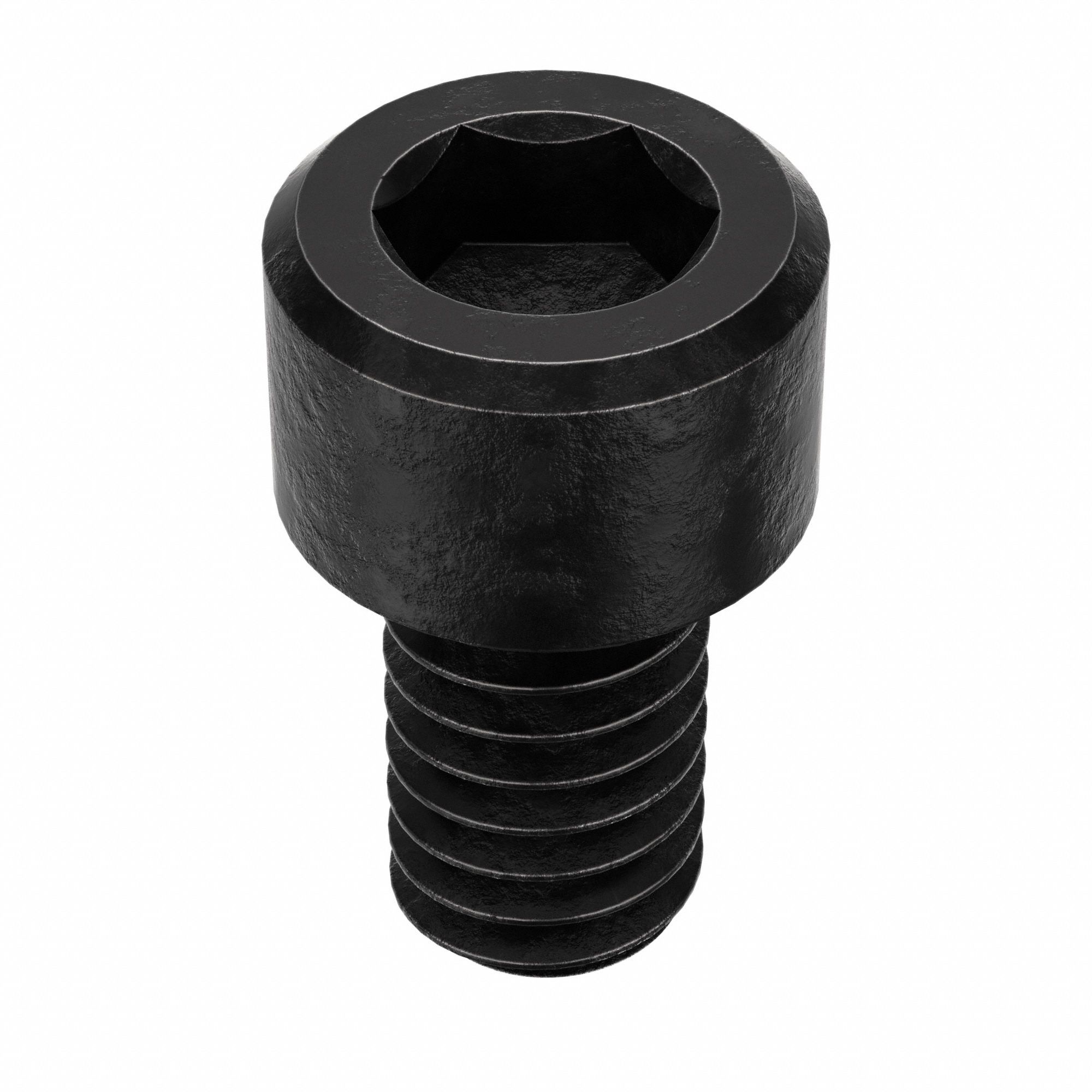 Socket Head Cap Screw: #1-72 Thread Size, 1/8 in Lg, Std, Black Oxide, Alloy Steel, 100 PK