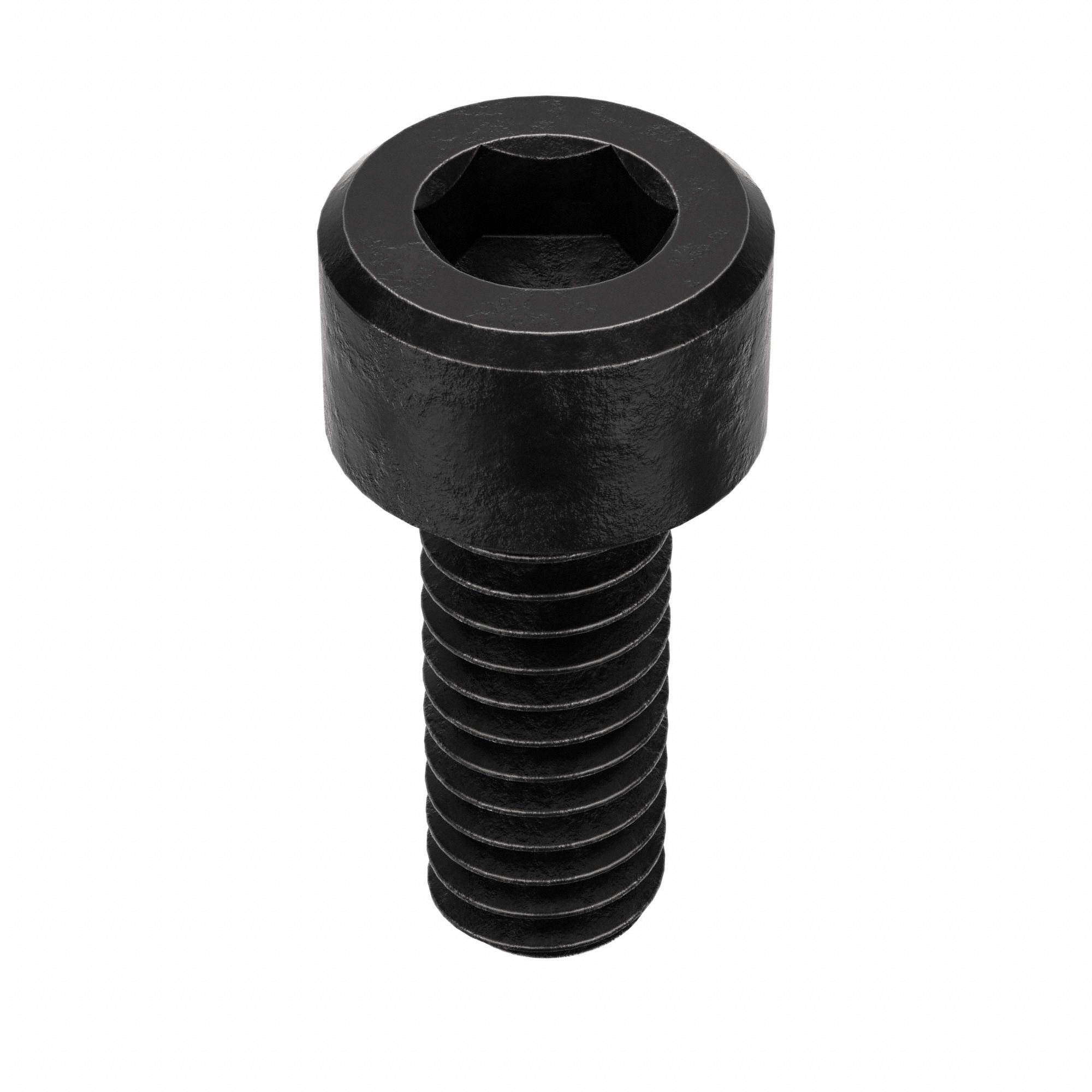 Socket Head Cap Screw: #1-72 Thread Size, 3/16 in Lg, Std, Black Oxide, Alloy Steel, 100 PK