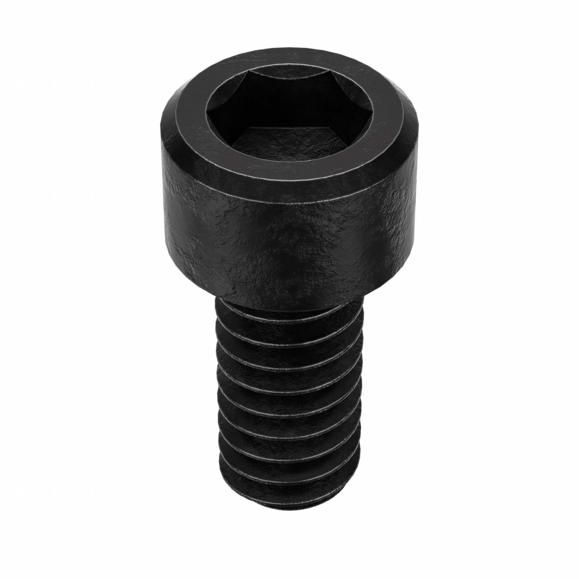 Socket Head Cap Screw: #2-56 Thread Size, 3/16 in Lg, Std, Black Oxide, Alloy Steel, 100 PK