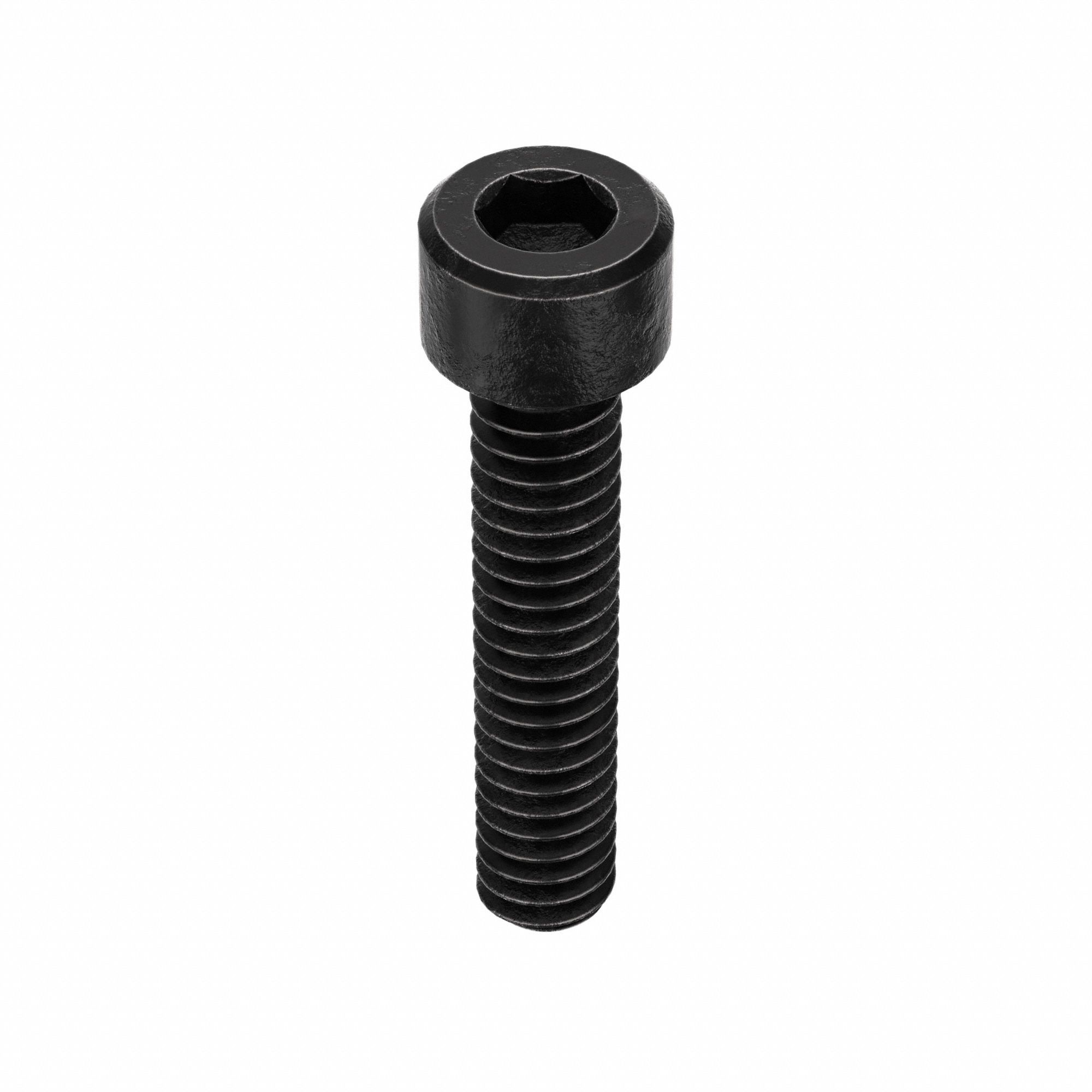 Socket Head Cap Screw: #3-48 Thread Size, 1/2 in Lg, Std, Black Oxide, Alloy Steel, 100 PK