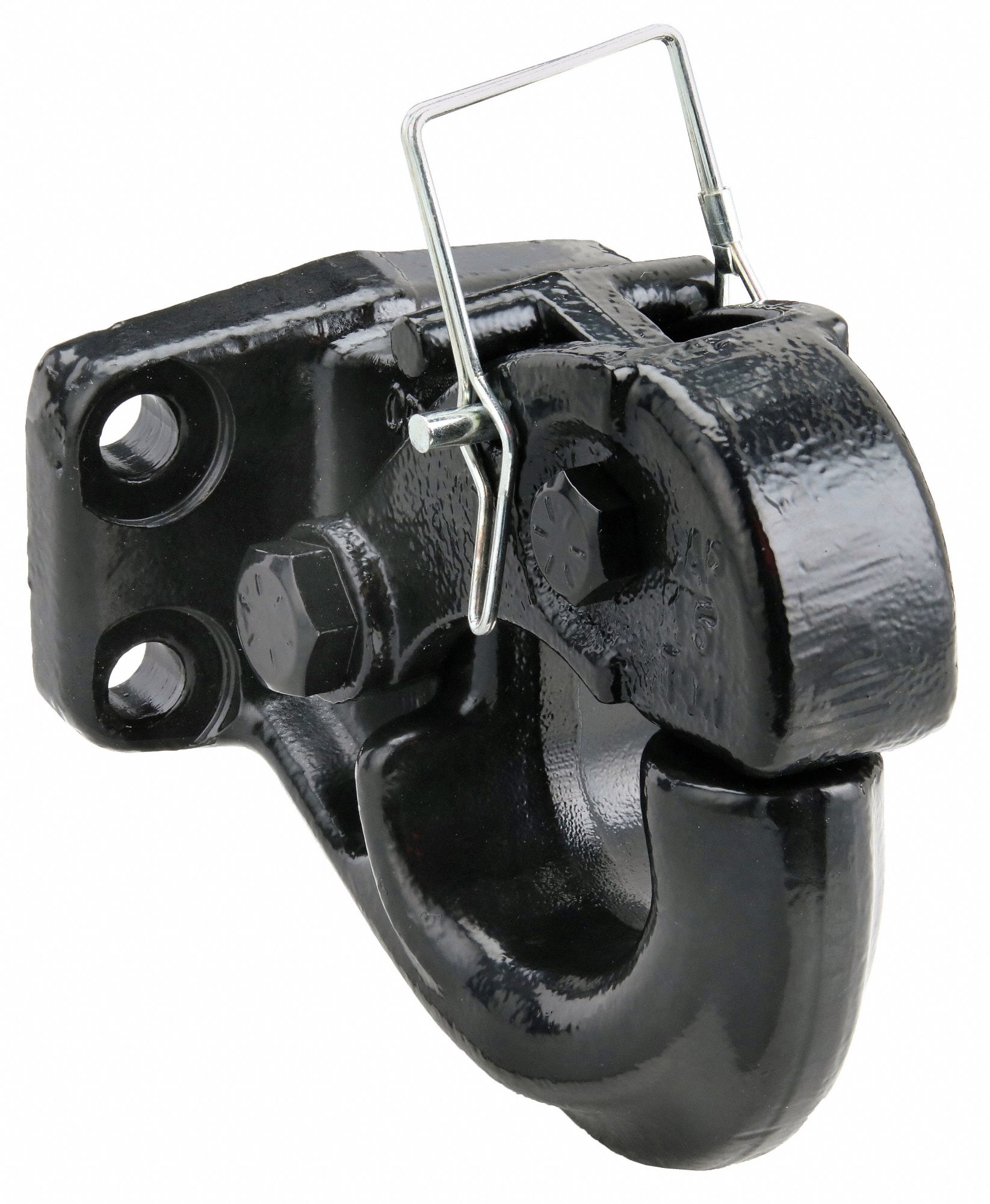 Pintle Hook: 30, 000 lb Gross Trailer Wt Capacity, Steel, Powder Coated