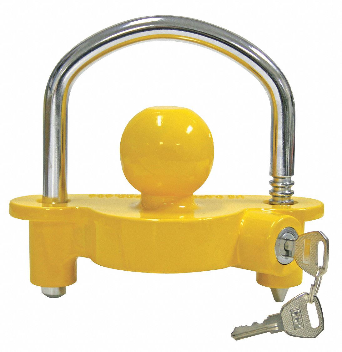 REESE Coupler Lock Universal, 1 7/8 in/2 5/16 in/2 in, Powder Coated