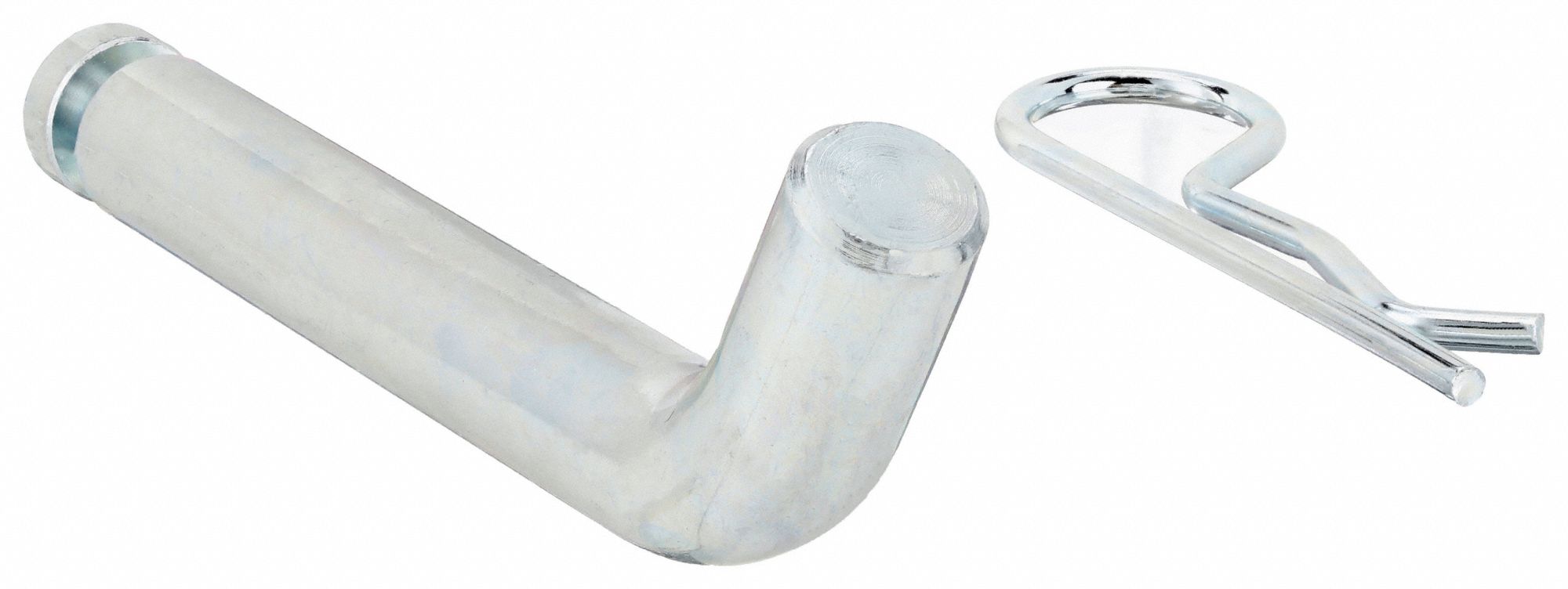 Hitch Pin: 2 in_2 1/2 in Compatible Hitch Size, 5/8 in Pin Dia, V, 3 1/2 in Overall Lg, Steel