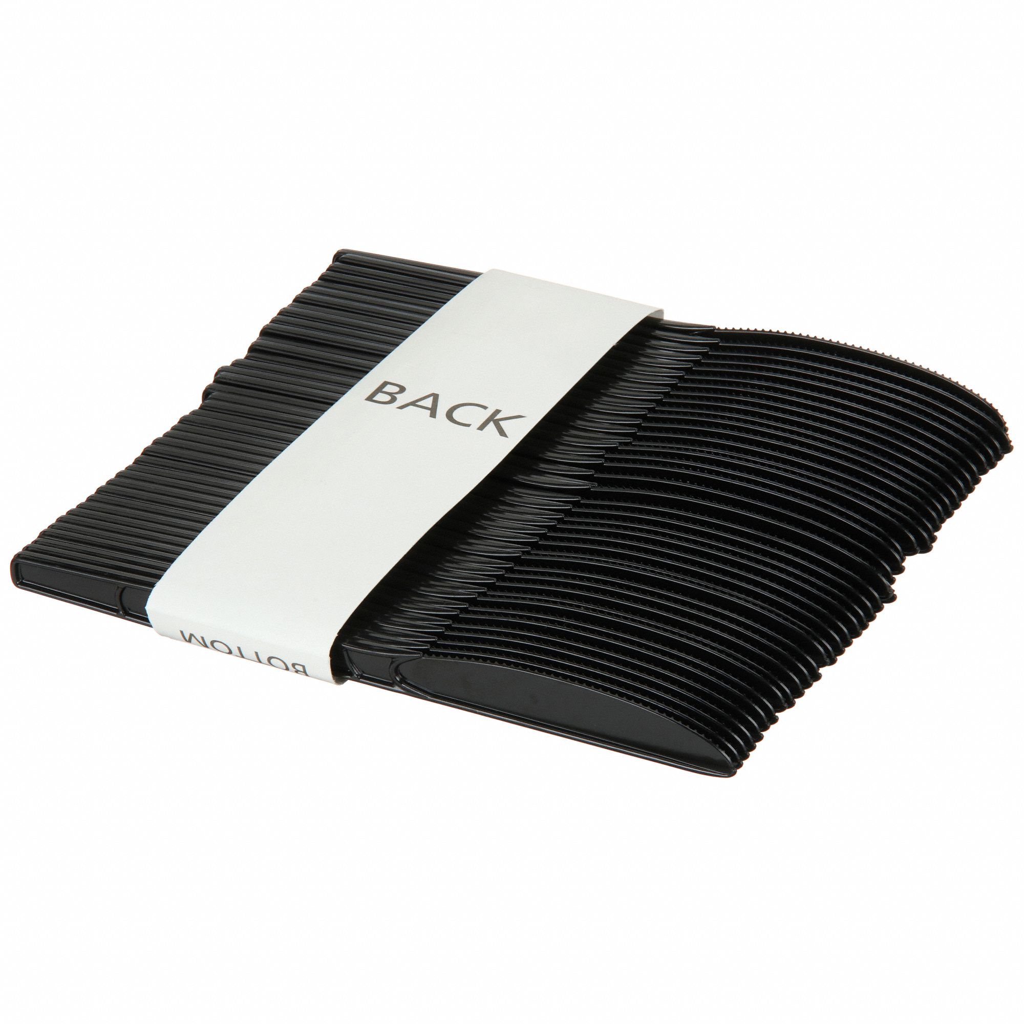 Disposable Knife: Series O, Medium-Wt, Black, Unwrapped, Plastic, 960 PK