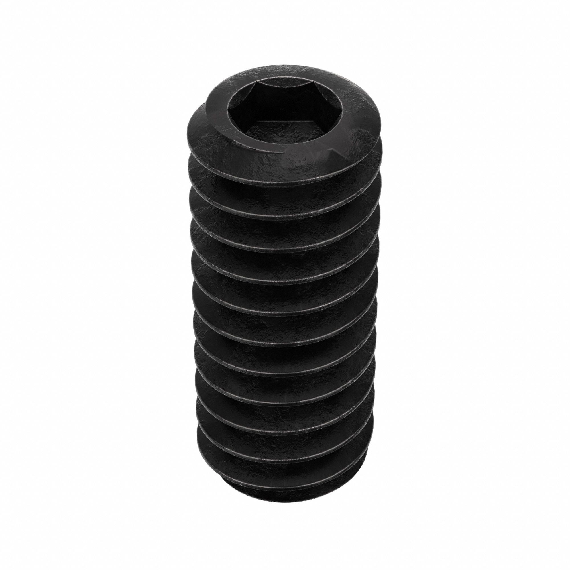 Socket Set Screw: #3-48 Thread Size, 1/4 in Overall Lg, Cup pt, Alloy Steel, Black Oxide, 100 PK