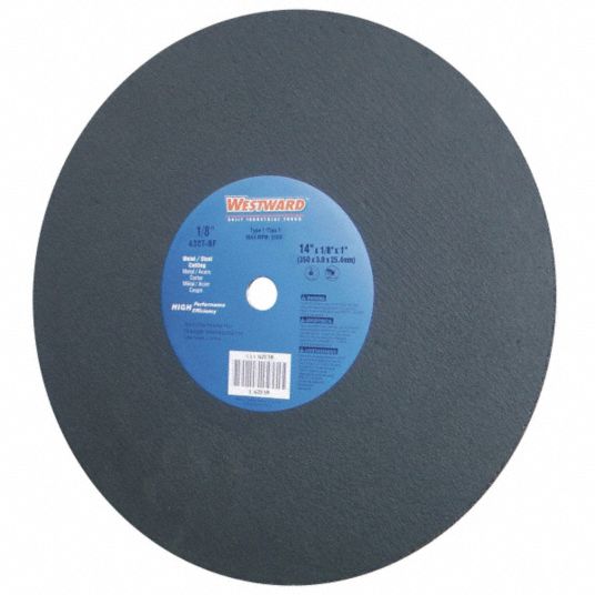 WESTWARD 16 in, Type 1 Silicon Carbide Abrasive CutOff Wheel, 1 in