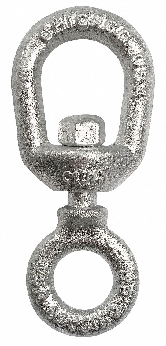 CHICAGO HARDWARE Swivel, Chain, Galvanized, 3/4 In 6ZFN721730 9