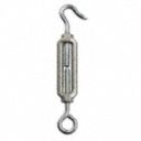Midget Turnbuckle,  Hook and Eye,  1010 Steel Eyes/Hooks, Aluminum Body