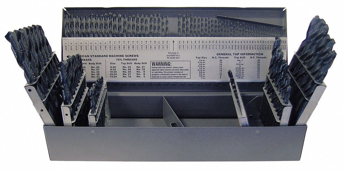 CHICAGO-LATROBE Juego De Brocas Estándar Eje Recto Acero De Alta Velocidad - 1U100 | 57711