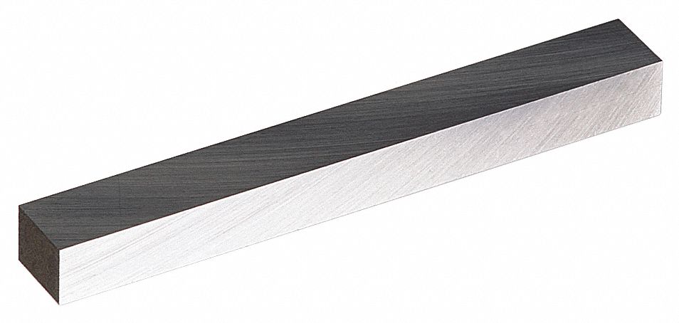 Lathe Tool Blank: High Speed Steel, Bright (Uncoated), 1/2 in Overall Wd, 1 in Overall Ht