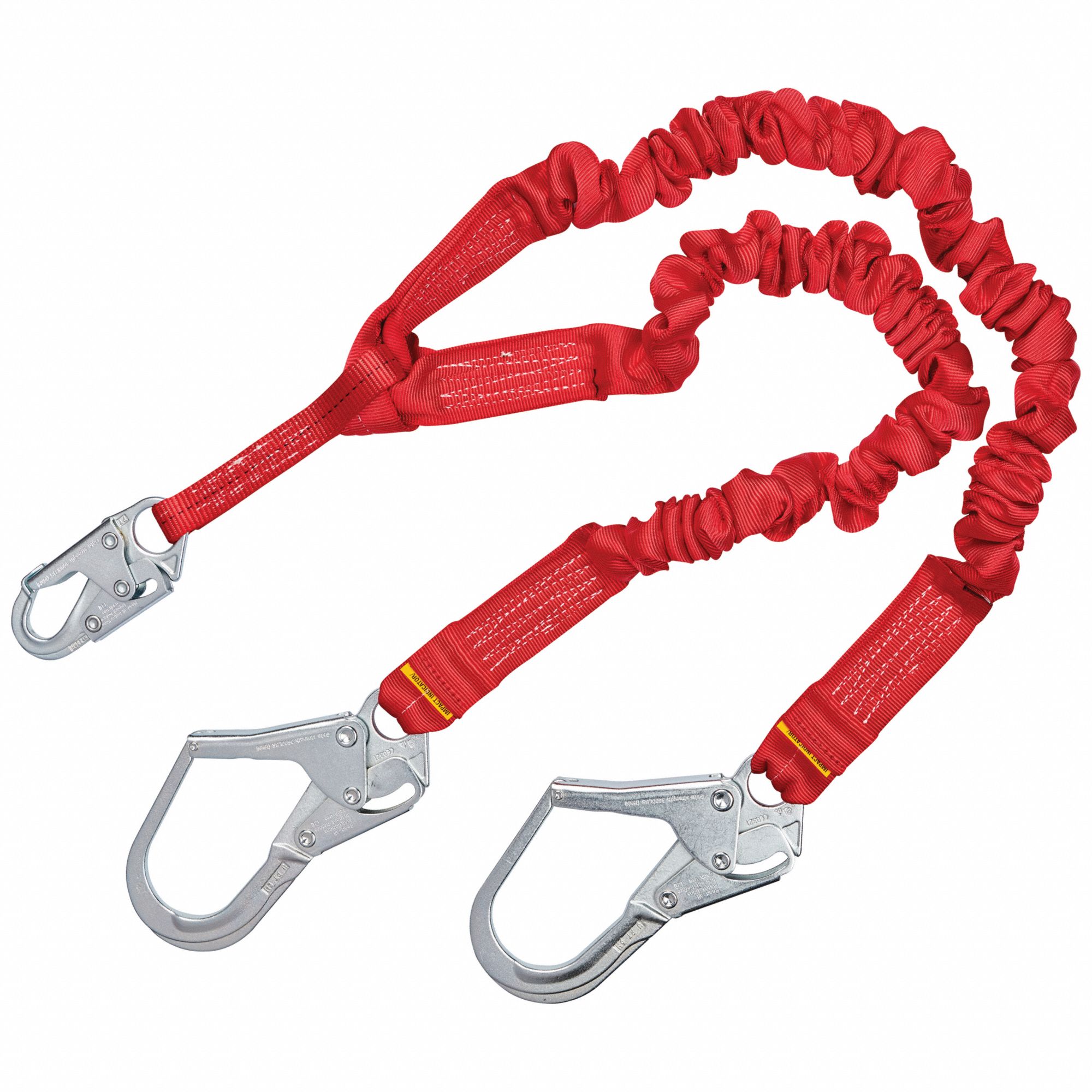 Lanyard 6 ft. Shock Absorber, Small Hooks, Single Leg. – General