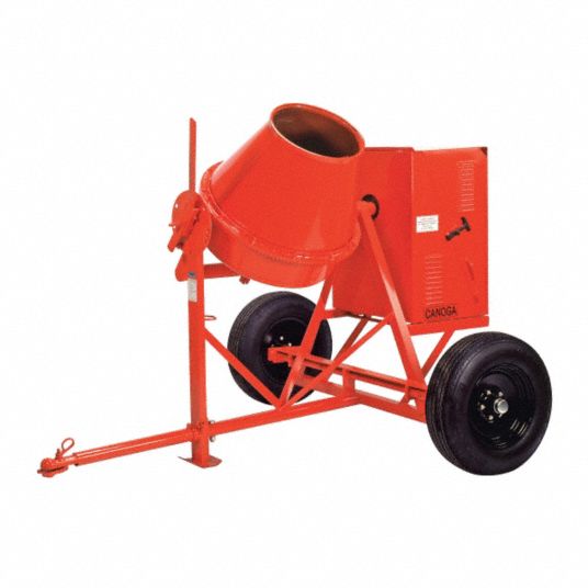 Tow Concrete Mixer,61/3 Cu. Ft.,Subaru Grainger