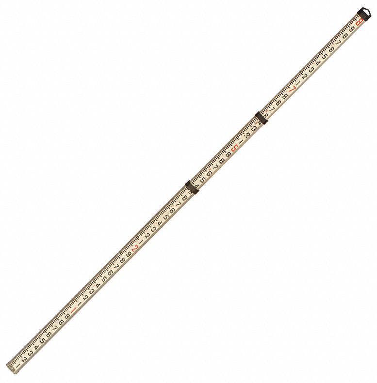 JOHNSON Telescoping Leveling Rod, Rect, 8 ft. 6ZTL6406862 Grainger