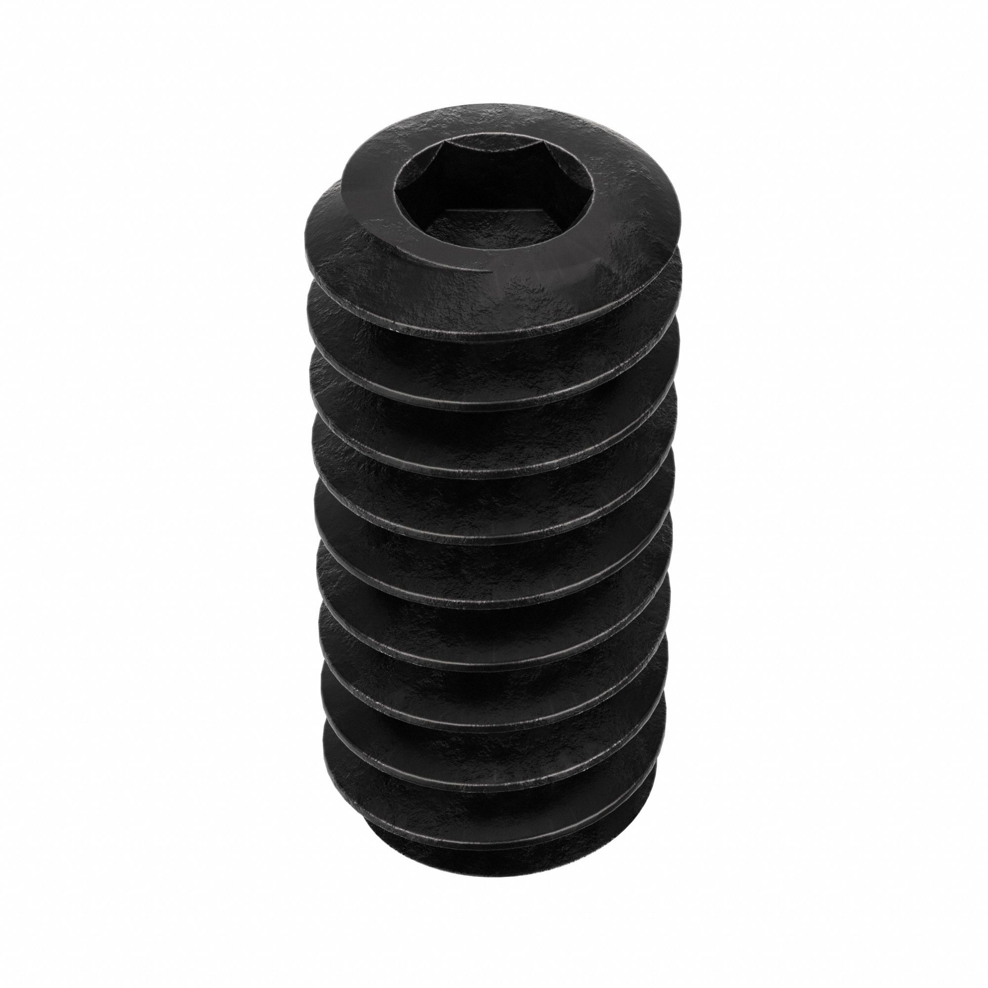 Socket Set Screw: #6-32 Thread Size, 5/16 in Overall Lg, Cup pt, Alloy Steel, Black Oxide, 100 PK