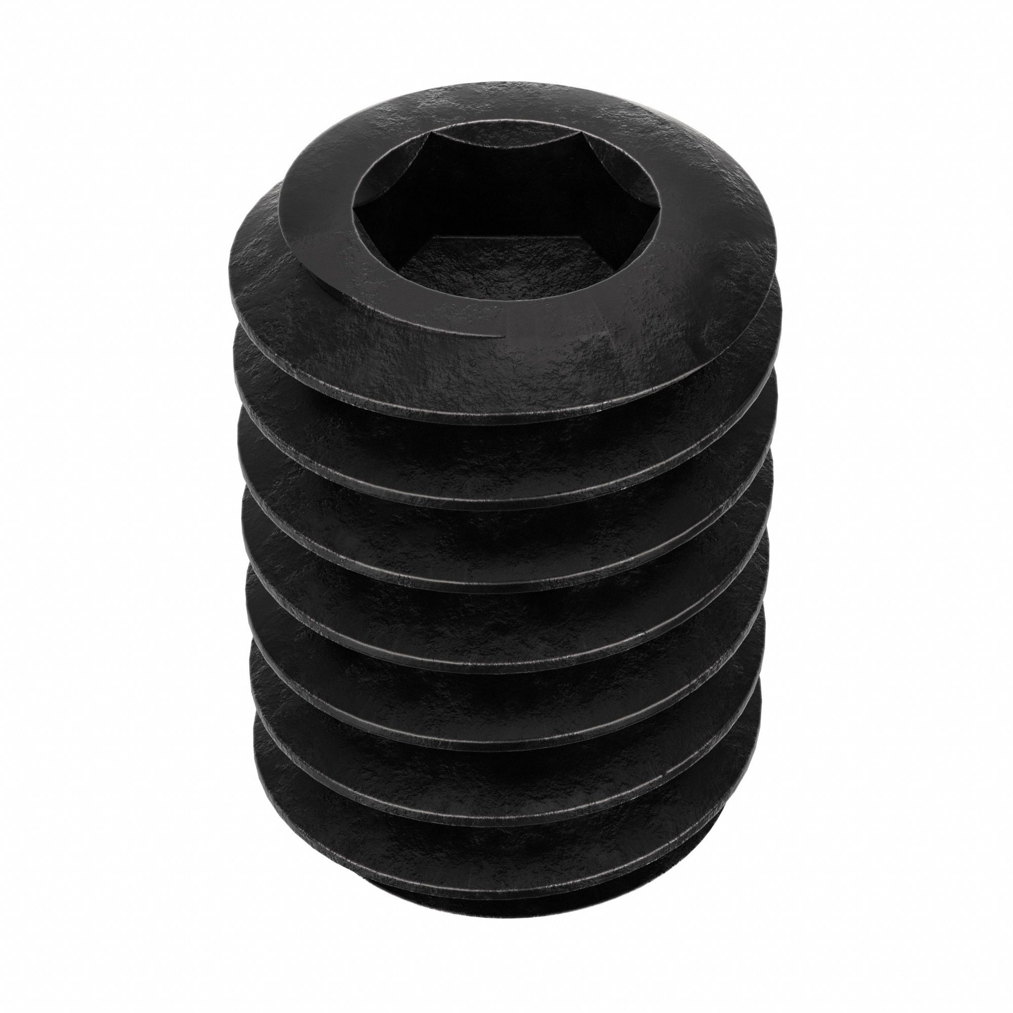 SOCKET SET SCREW, #8-32 THREAD, ¼ IN OVERALL L, CUP POINT, ALLOY STEEL, BLACK OXIDE, 100 PK