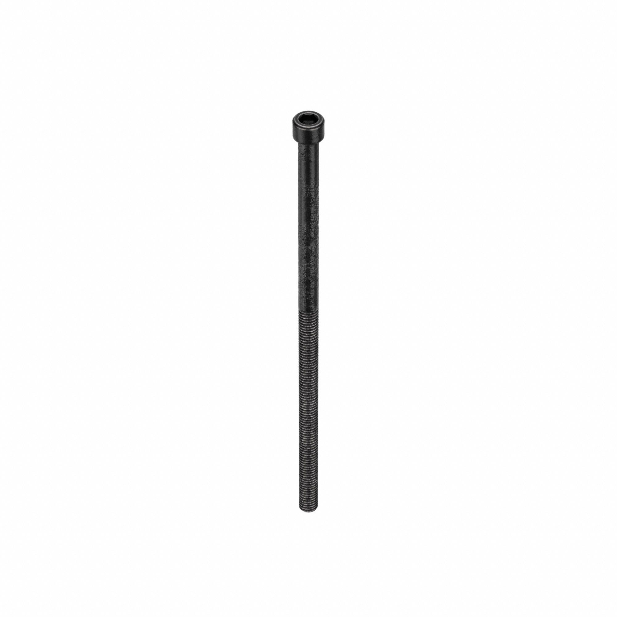 Socket Head Cap Screw: 3/8"-16 Thread Size, 9 in Lg, Std, Black Oxide, Alloy Steel, 5 PK
