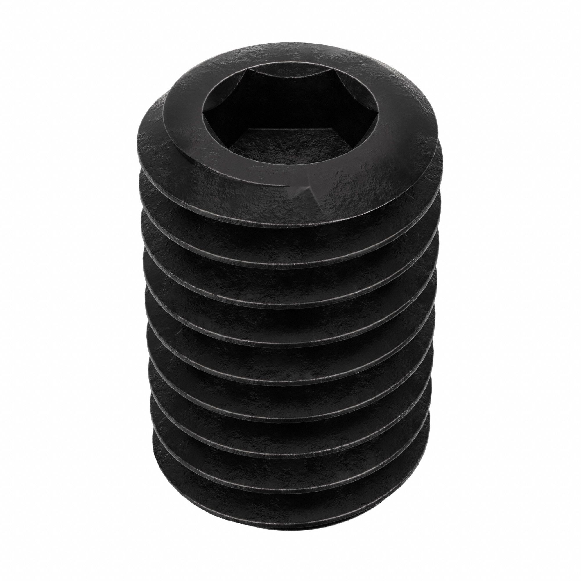 SOCKET SET SCREW, #10-32 THREAD, 5/16 IN OVERALL L, CUP POINT, ALLOY STEEL, BLACK OXIDE, 100 PK