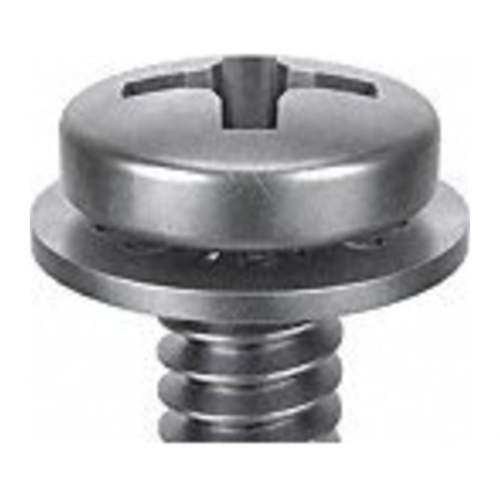 SEMS Screw: Internal Tooth, M3x0.50 Thread Size, 4 mm Lg, Stainless Steel, Passivated, Pan, 25 PK