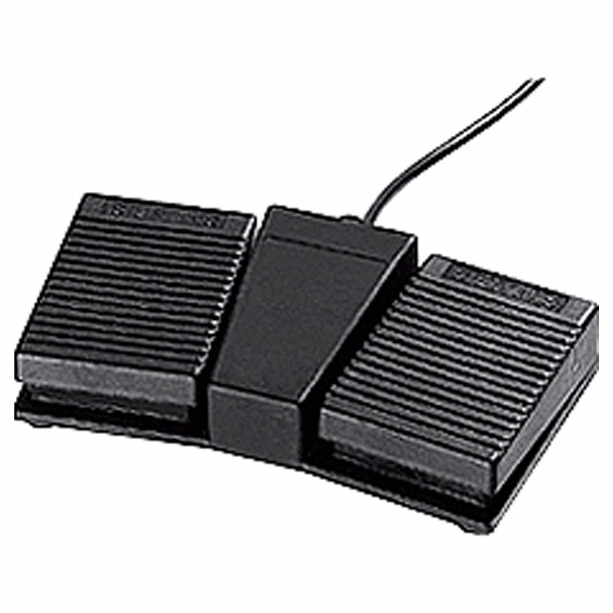 Foot Switch: 3SE3 Series, 2 Pedals, Momentary, 2NO/2NC, 3 m Cord Lg