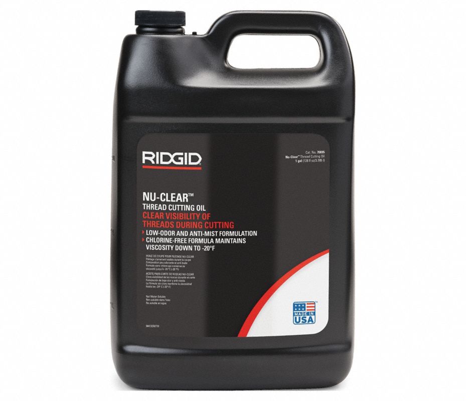 RIDGID Aceite de Corte de la Rosca del Tubo Nu-Clear® Lata - 6YJ44 ...