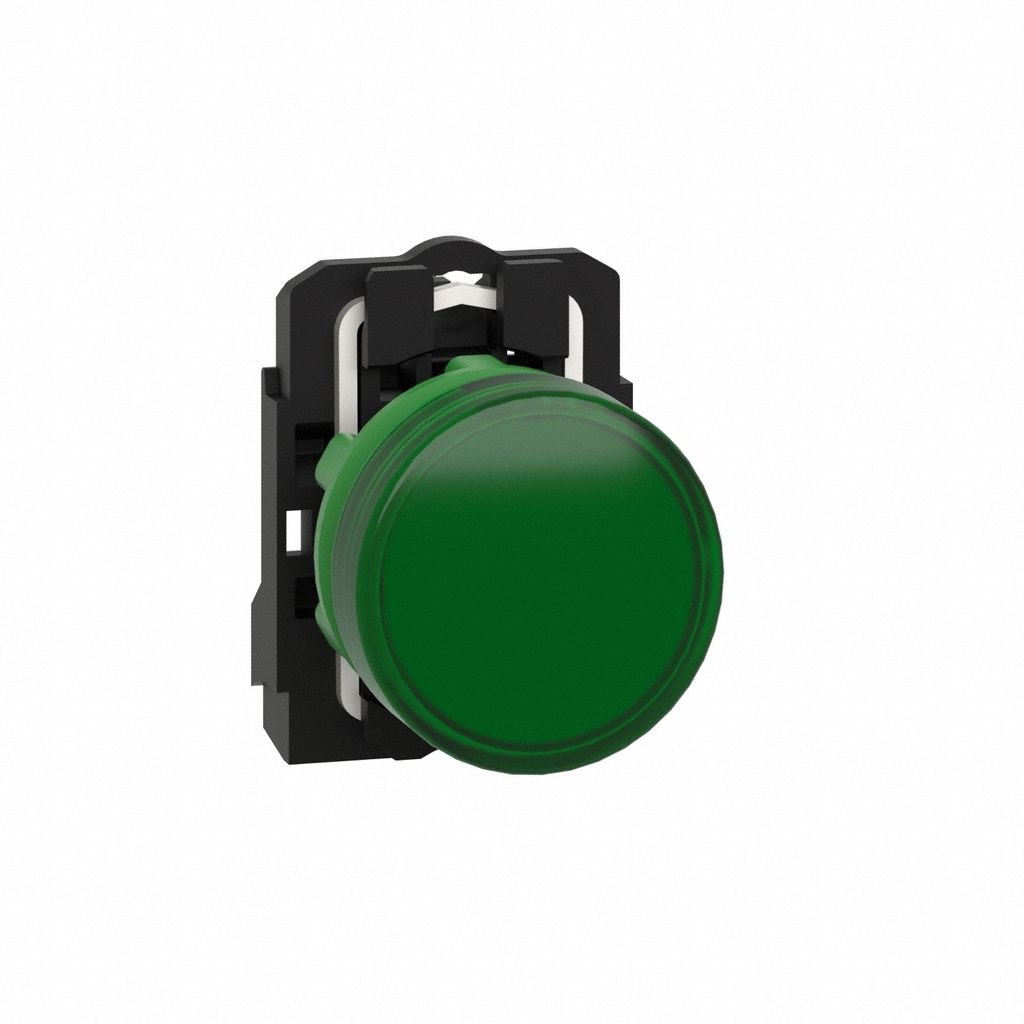 Pilot Light: 22 mm Panel Mounting Size, Green, LED, XB5 Series